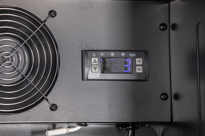 KBS Gastrotechnik Glastürkühlschrank KBS 316 G Slim schwarz