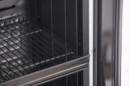 KBS Gastrotechnik Glastürkühlschrank KBS 316 G Slim schwarz