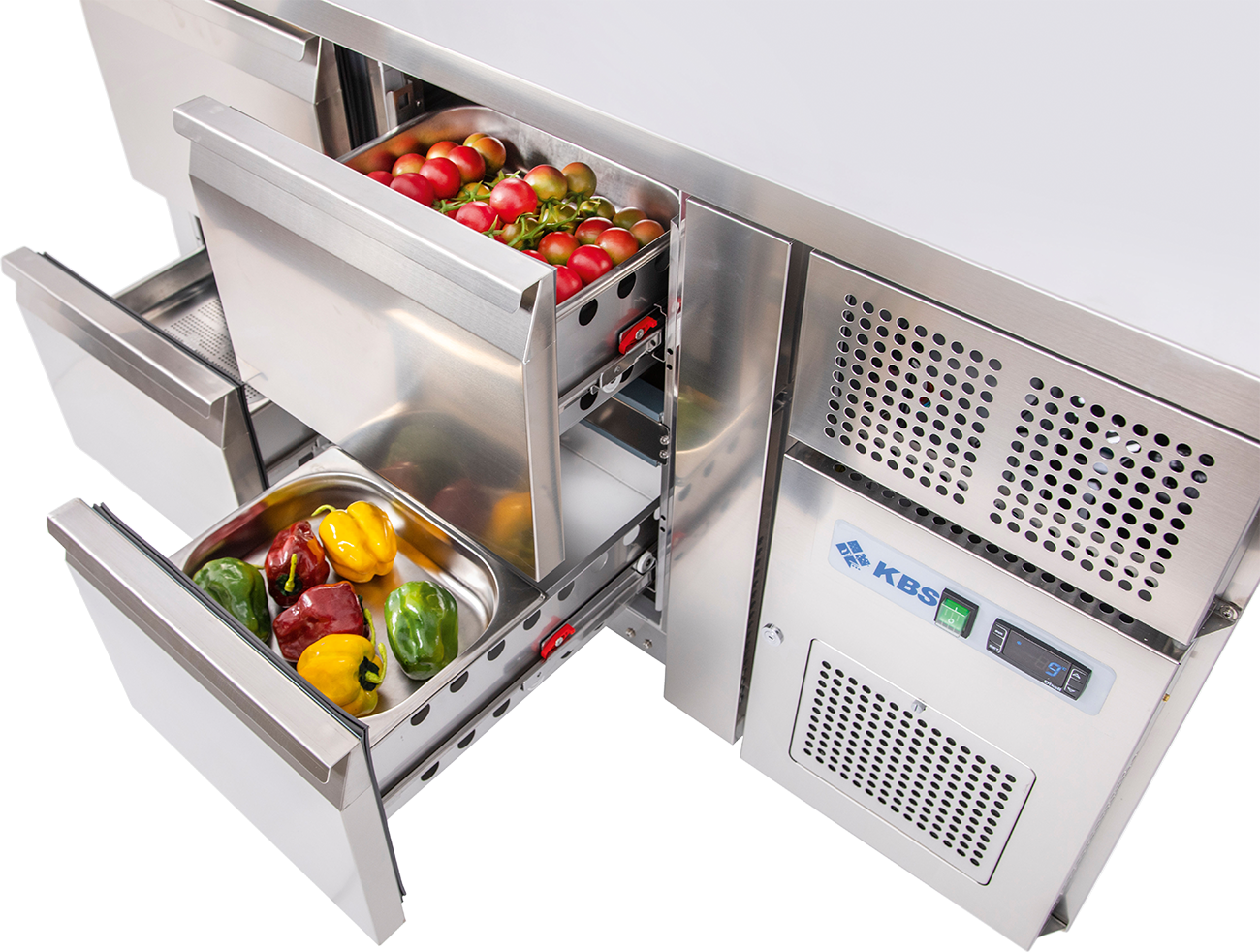 KBS Gastrotechnik Schubladensatz 1/3 +2/3 Kühltischschubladensatz