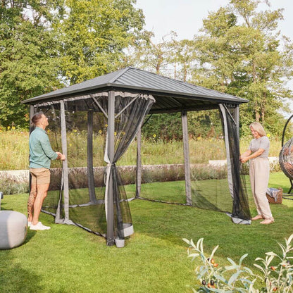 Home Deluxe LED Solar Pavillon AZUR - 270 x 270 cm