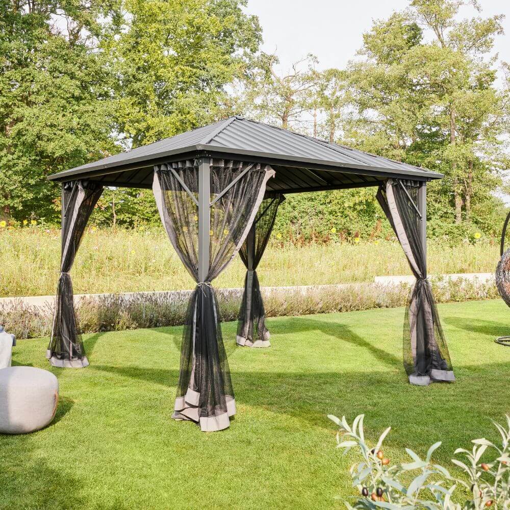 Home Deluxe LED Solar Pavillon AZUR - 270 x 270 cm