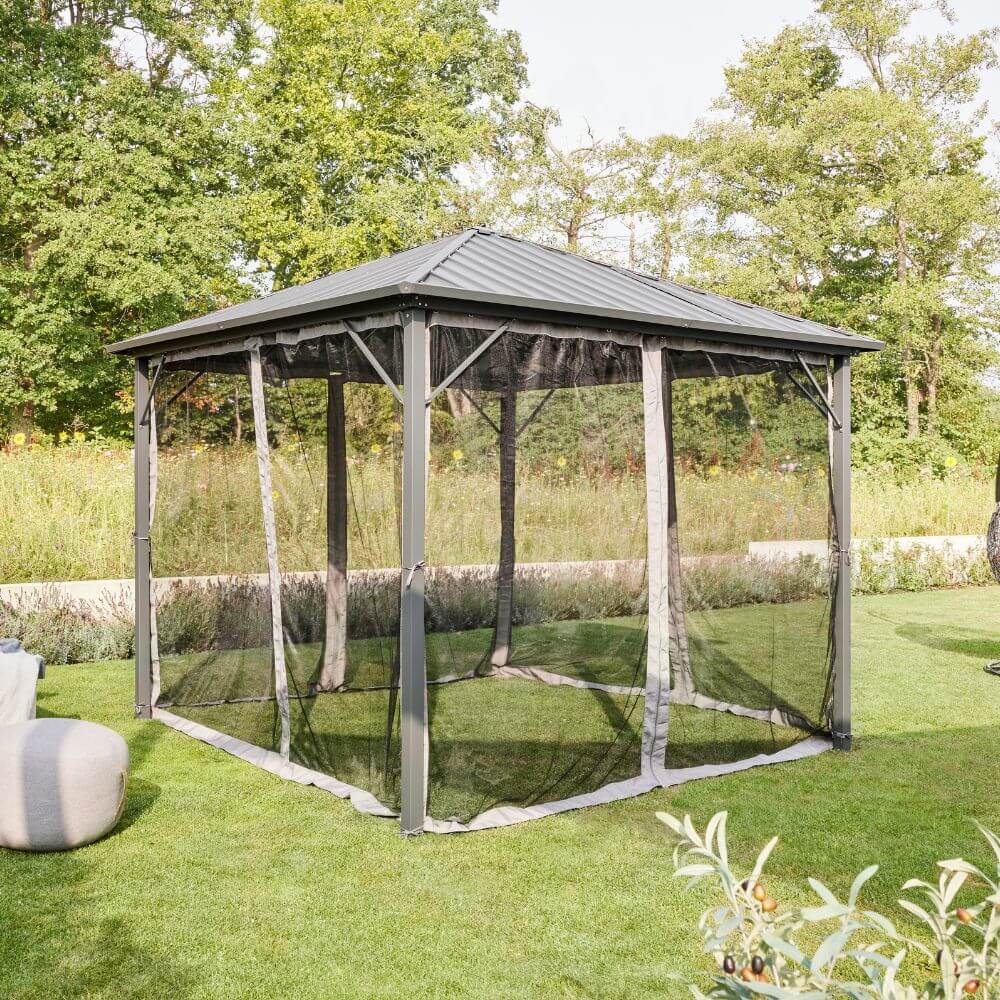 Home Deluxe LED Solar Pavillon AZUR - 270 x 270 cm