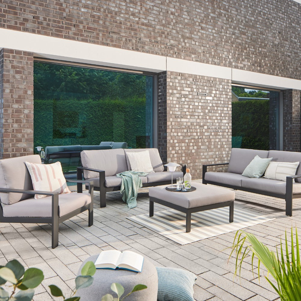 Home Deluxe Gartenlounge Aluminium RIO XL - Anthrazit