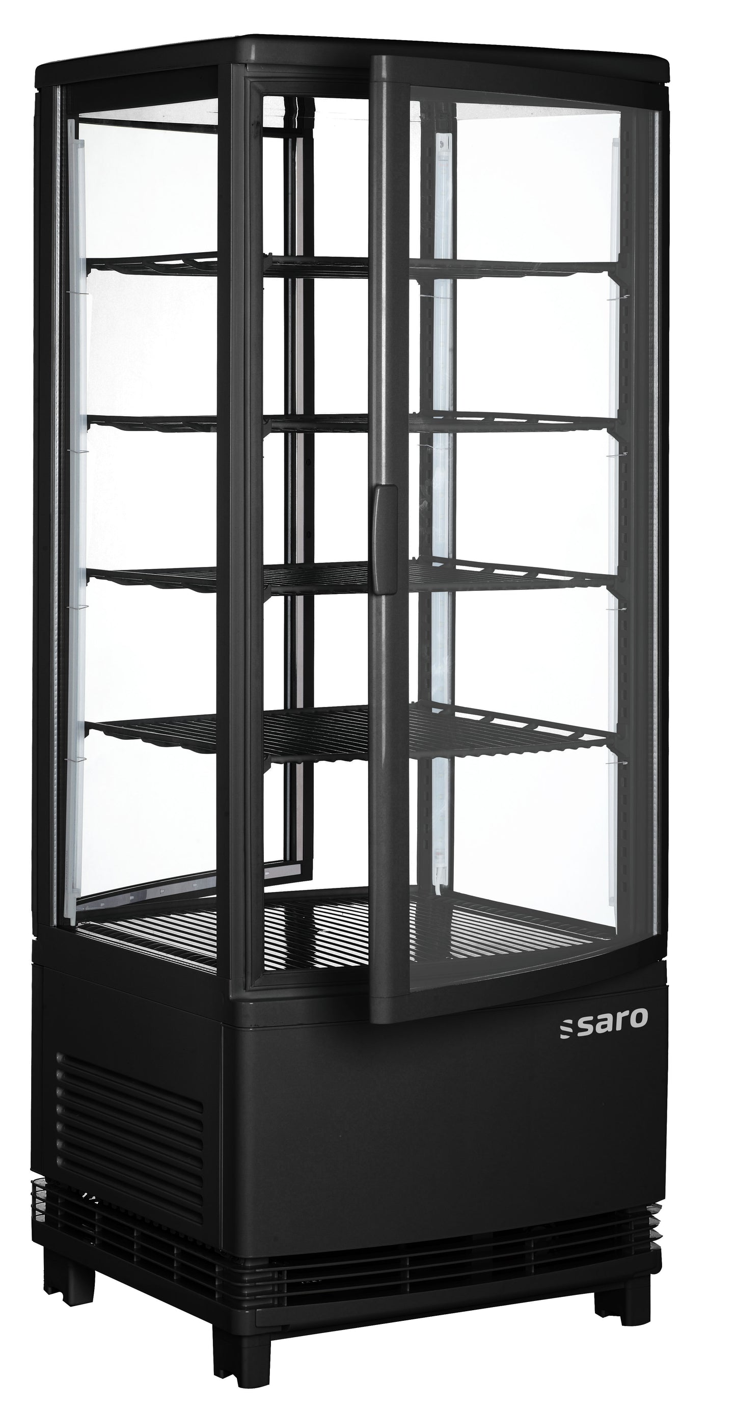 SARO Kühlvitrine, Doppeltür, 98 L, SC 100 DT schwarz