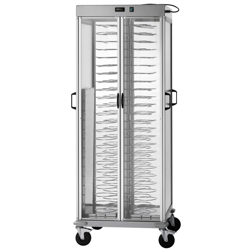 Virtus Tellertransportwagen beheizt, +60°C, 88x ø 250÷310 mm