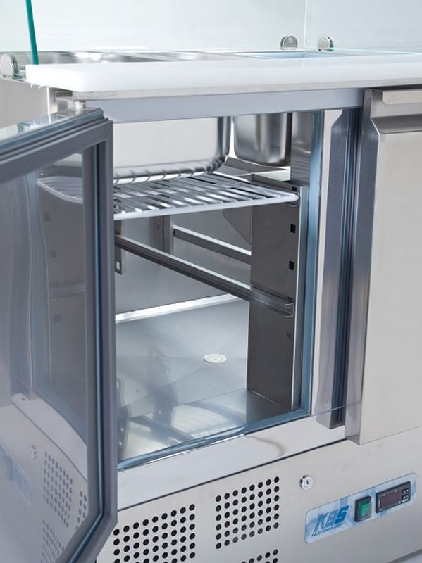 KBS Gastrotechnik Saladette gerader Glasaufbau KBS 908