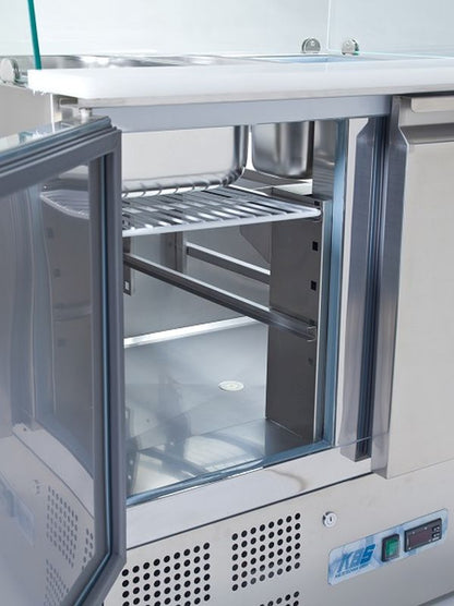 KBS Gastrotechnik Saladette gerader Glasaufbau KBS 908