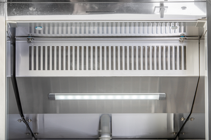 KBS Gastrotechnik Edelstahl Gewerbekühlschrank mit Glastür KU 356 G