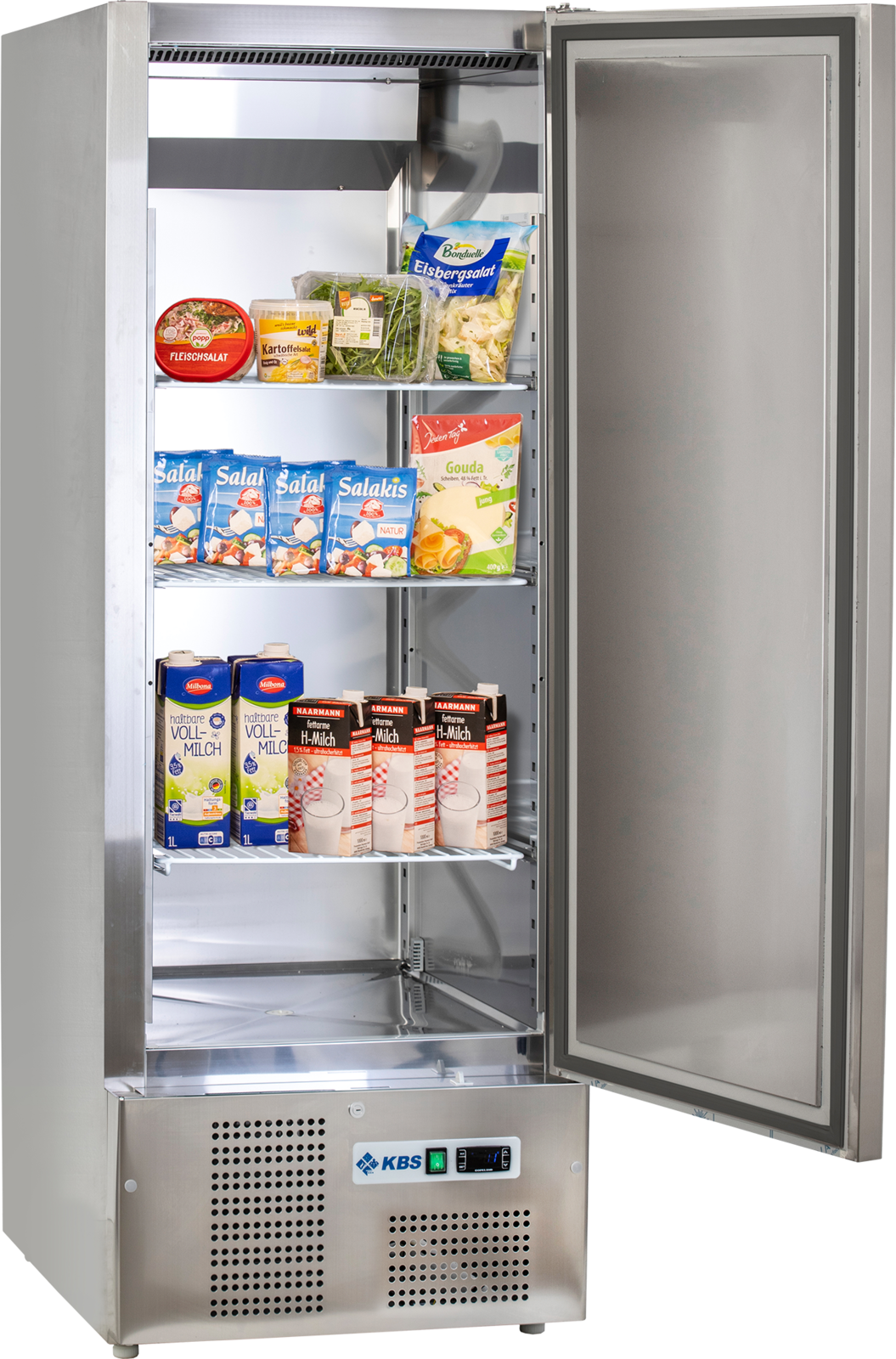 KBS Gastrotechnik Edelstahlkühlschrank KU 650 CNS