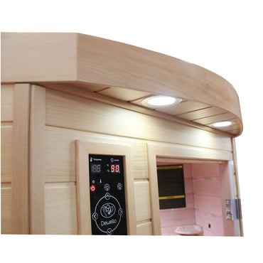 Dewello Infrarotkabine LAKEFIELD 120x120 Dual-Therm bei TroniTechnik