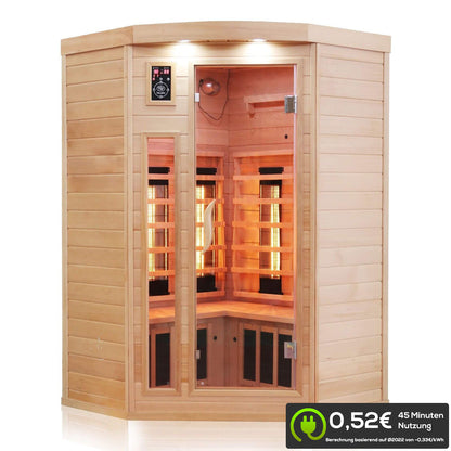 Dewello Infrarotkabine LAKEFIELD 120x120 Dual-Therm bei TroniTechnik