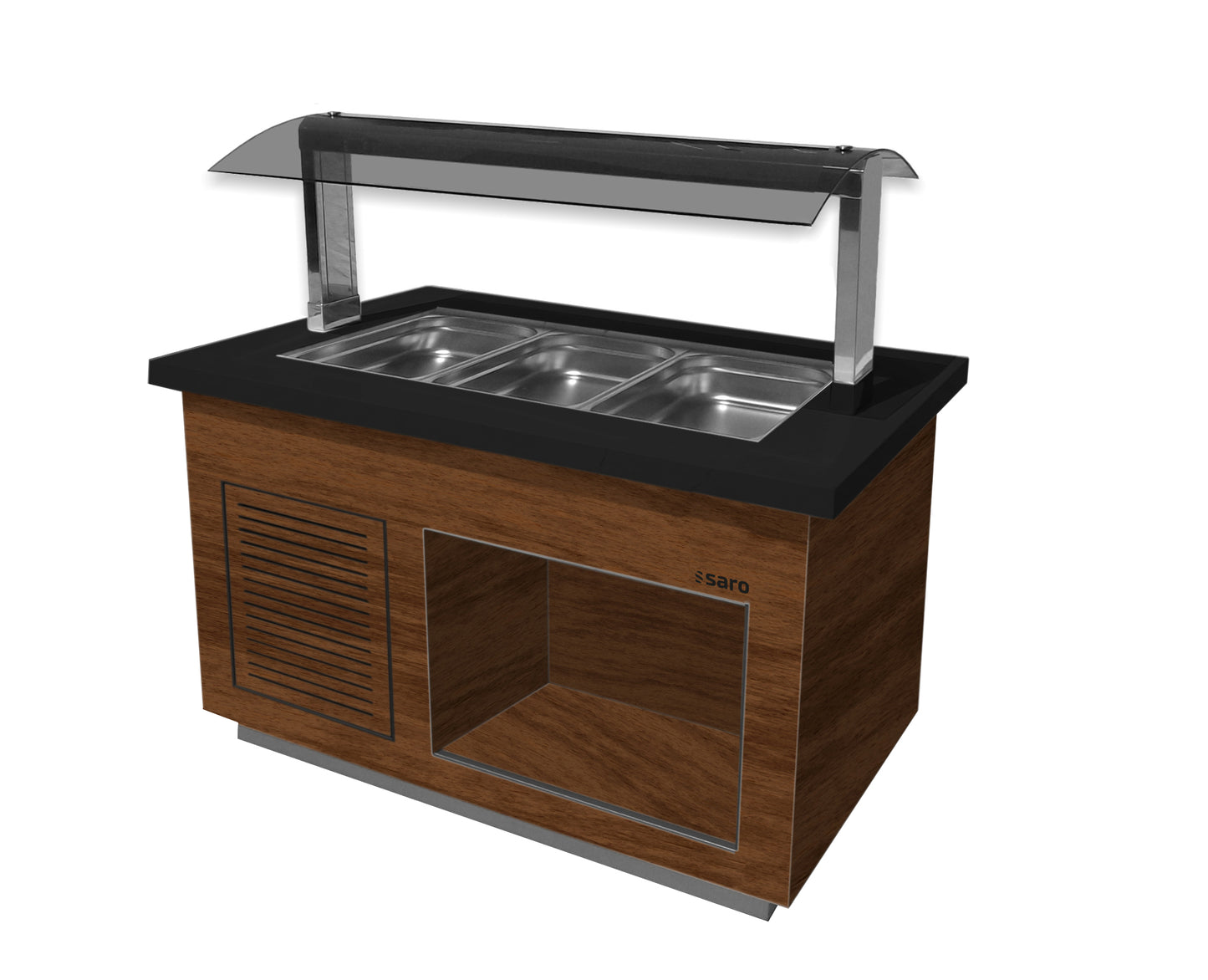 SARO Heißes Buffet Modell PREMIUM LINE SB-H130 Walnuss