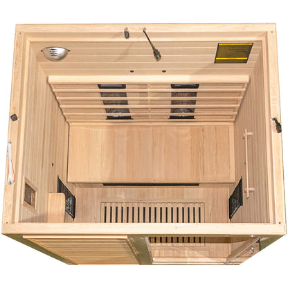 Dewello Infrarotkabine HAMLIN VOLLSPEKTRUM 130x105 bei TroniTechnik