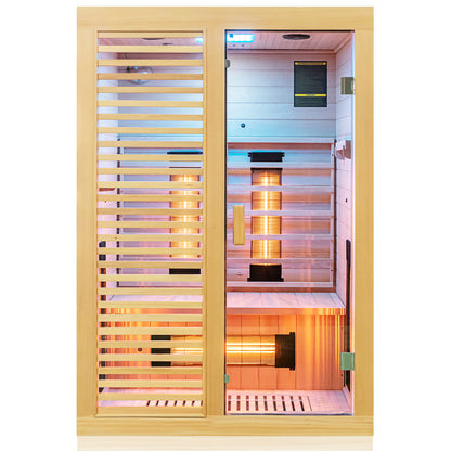 Dewello Infrarotkabine HAMLIN VOLLSPEKTRUM 130x105 bei TroniTechnik