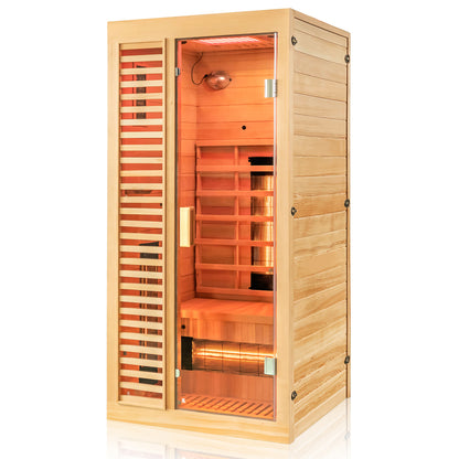 Dewello Infrarotkabine HAMLIN VOLLSPEKTRUM 90x90 bei TroniTechnik