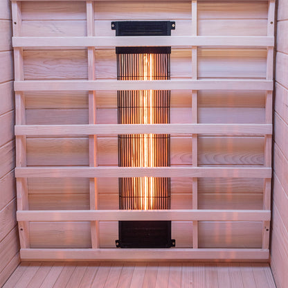 Dewello Infrarotkabine HAMLIN VOLLSPEKTRUM 90x90 bei TroniTechnik