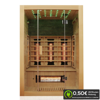 Dewello Infrarotkabine MILTON VOLLSPEKTRUM 135x105 bei TroniTechnik