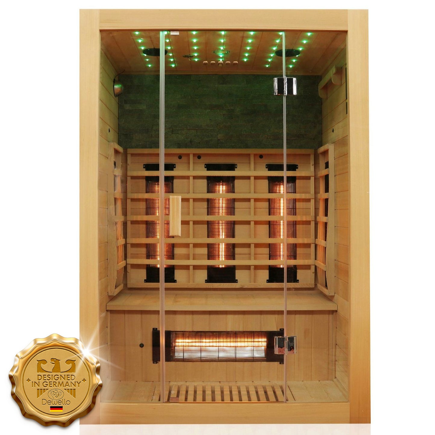 Dewello Infrarotkabine MILTON VOLLSPEKTRUM 135x105 bei TroniTechnik