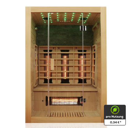 Dewello Infrarotkabine MILTON VOLLSPEKTRUM 135x105 bei TroniTechnik