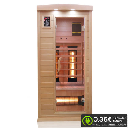 Dewello Infrarotkabine PIERSON 90x90 Dual-Therm bei TroniTechnik