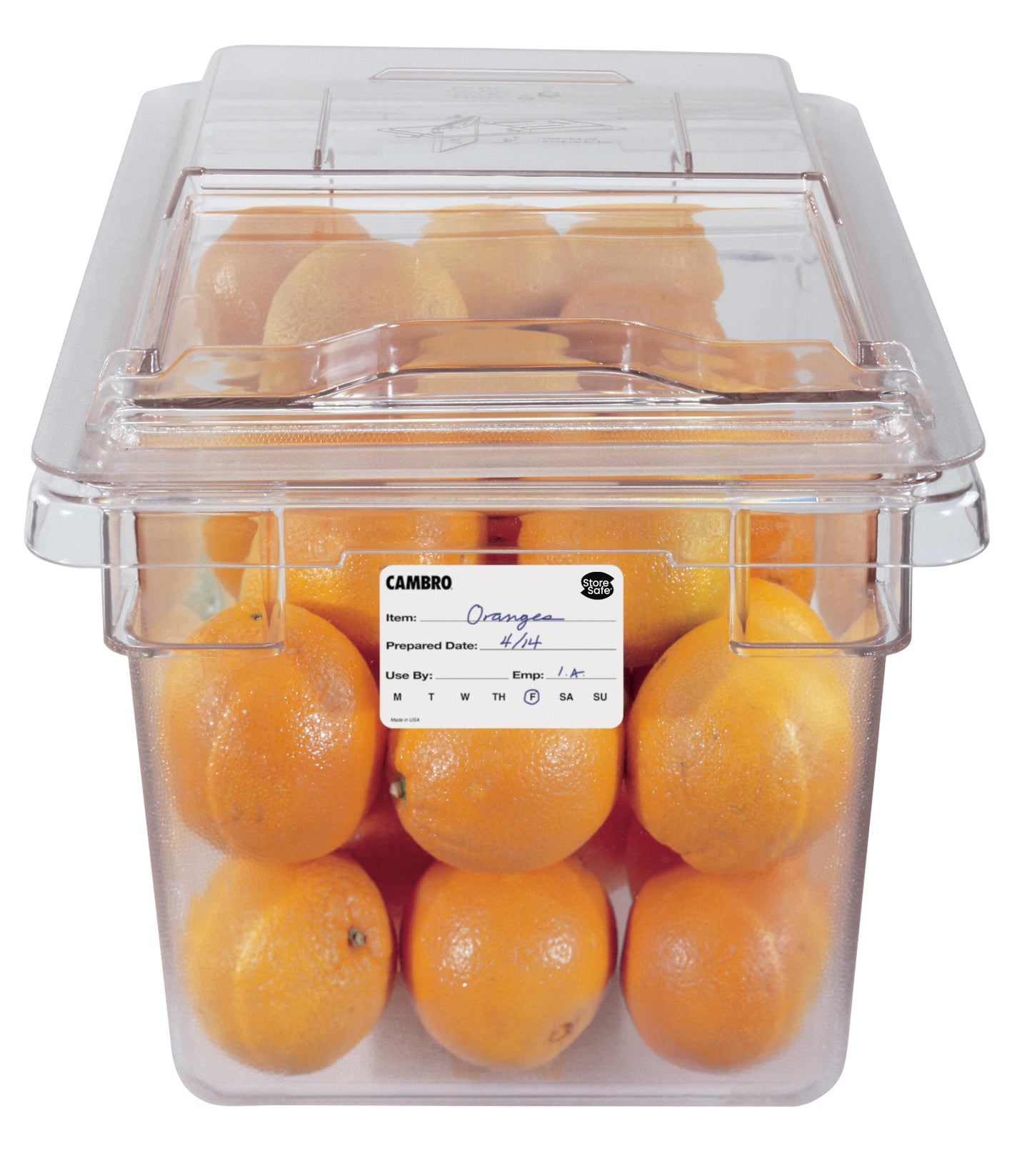 Cambro StoreSafe® Rotationsetiketten, Unbeschriftete Etiketten, 24 Rollen, 250 Etiketten per Rolle - 23SLINB250