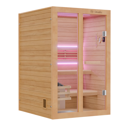 Dewello Finnische Sauna TOFINO 120cm x 140cm bei TroniTechnik