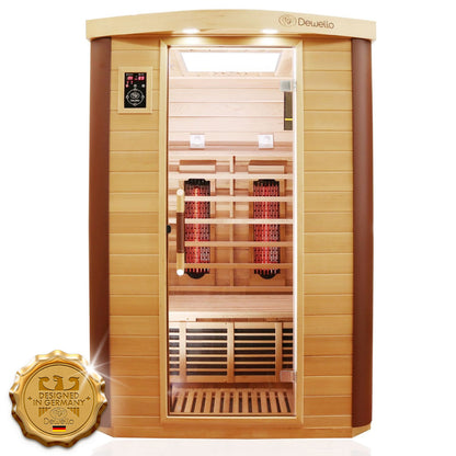 Dewello Infrarotkabine TORONTO 127x106 bei TroniTechnik