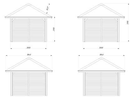 Palmako Bianca 8,3 m2 Set 102 - Transparent tauchgrundiert
