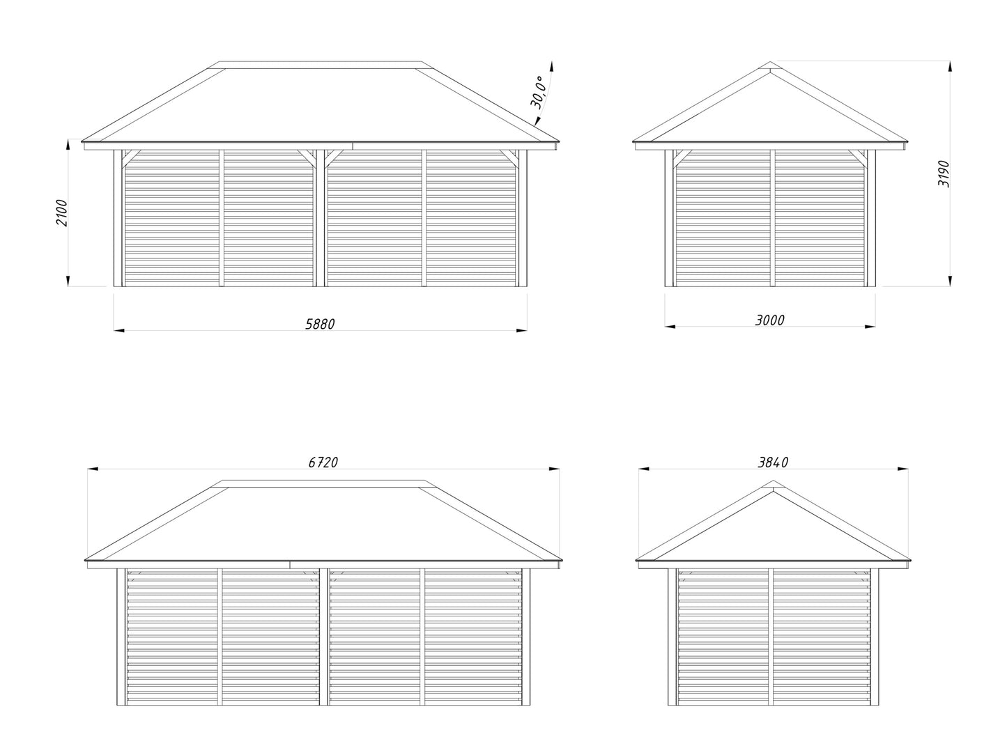 Palmako Bianca 16,6 m2 Set 109 - Transparent tauchgrundiert
