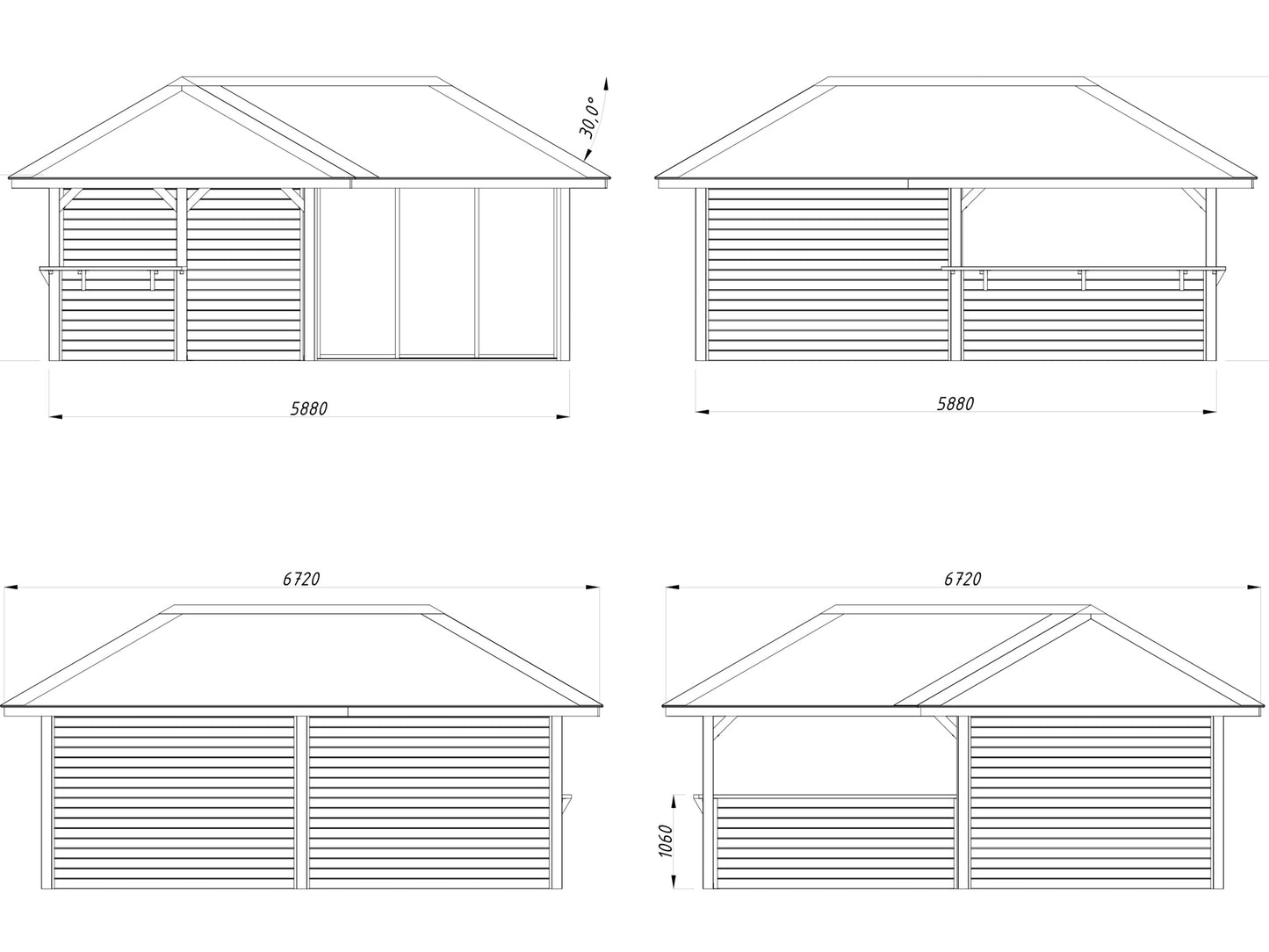 Palmako Bianca 24,9 m2 Set 509 Slide Plus - Grau tauchgrundiert