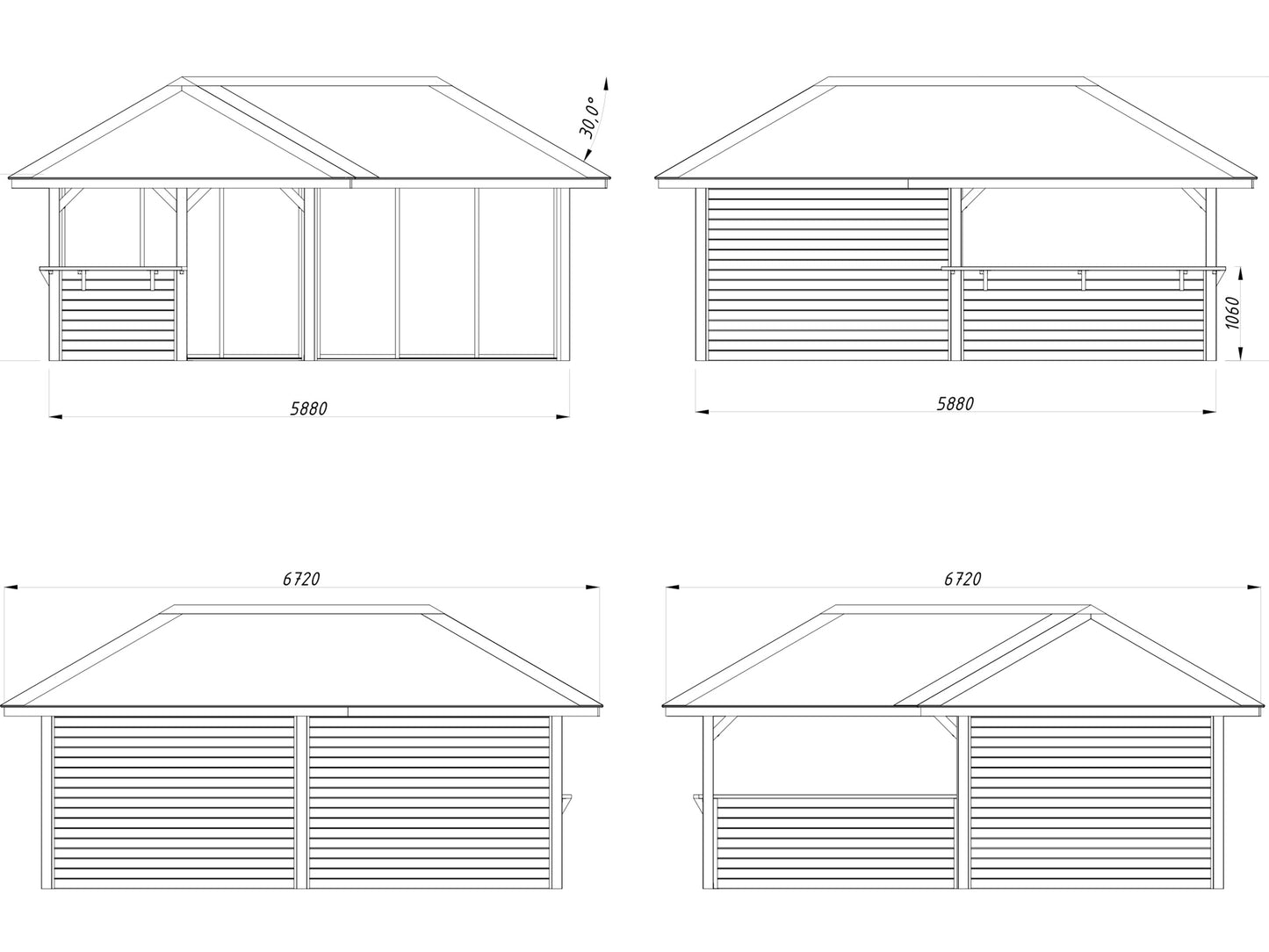 Palmako Bianca 24,9 m2 Set 522 Slide Plus - Transparent tauchgrundiert