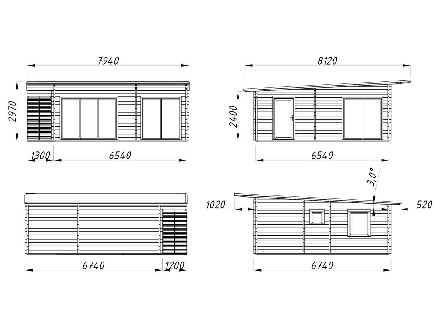 Palmako Cecilia 39,9 m2 - Naturbelassen
