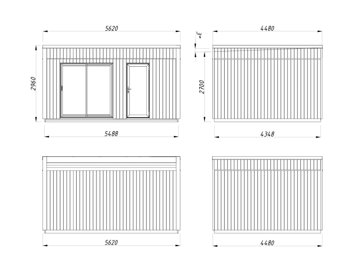 Palmako Johanna 19,4 m2 - Naturbelassen