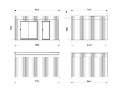 Palmako Johanna 19,4 m2 - Naturbelassen