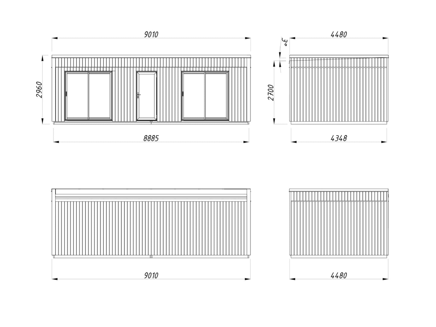 Palmako Johanna 31,8 m2 - Naturbelassen