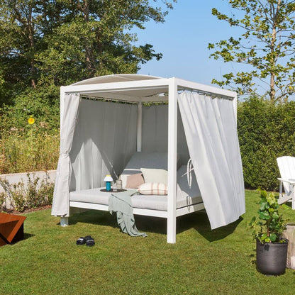 Home Deluxe Sonnenliege LYON - 208 x 188 cm Weiß