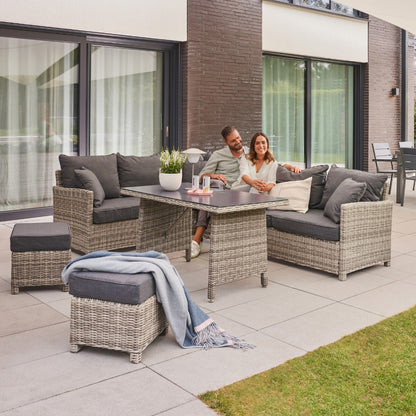 Home Deluxe Rattan Sitzgruppe BAHIA - mit Abdeckung