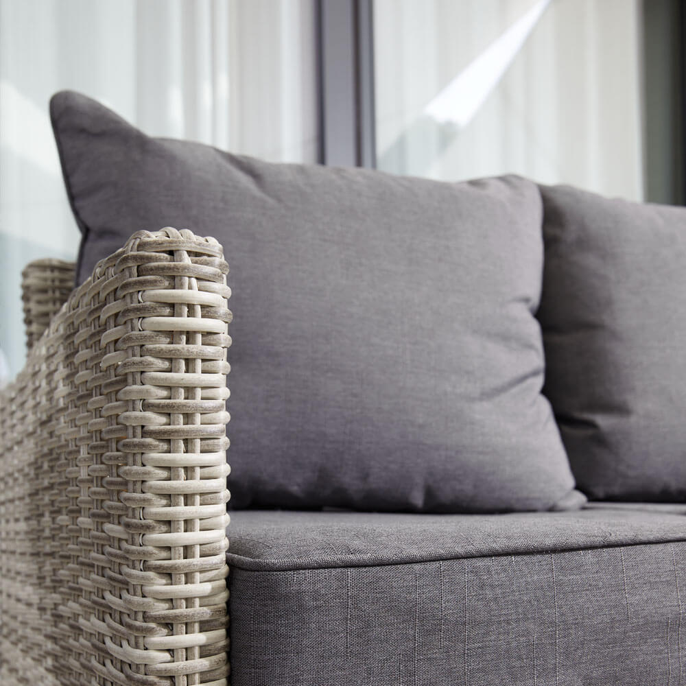 Home Deluxe Rattan Sitzgruppe inkl. Tisch BAHIA