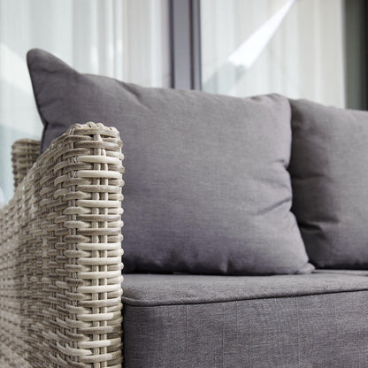 Home Deluxe Rattan Sitzgruppe inkl. Tisch BAHIA