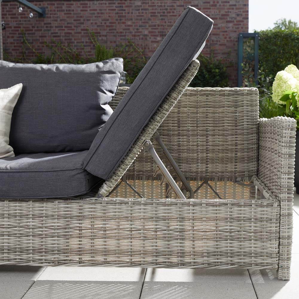 Home Deluxe Rattan Sitzgruppe inkl. Tisch BAHIA