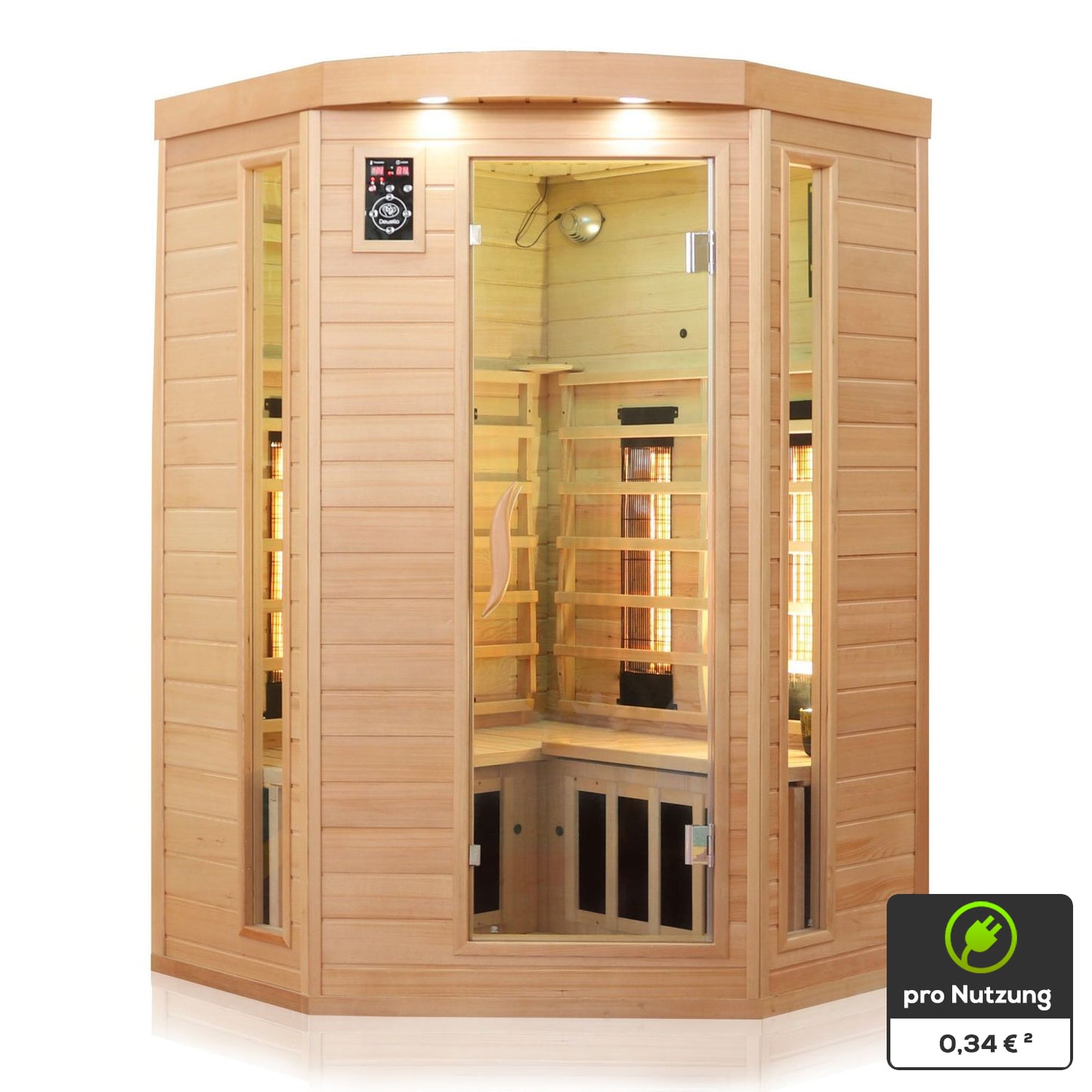 Dewello Infrarotkabine LAKEFIELD 3 120x120 Dual-Therm bei TroniTechnik