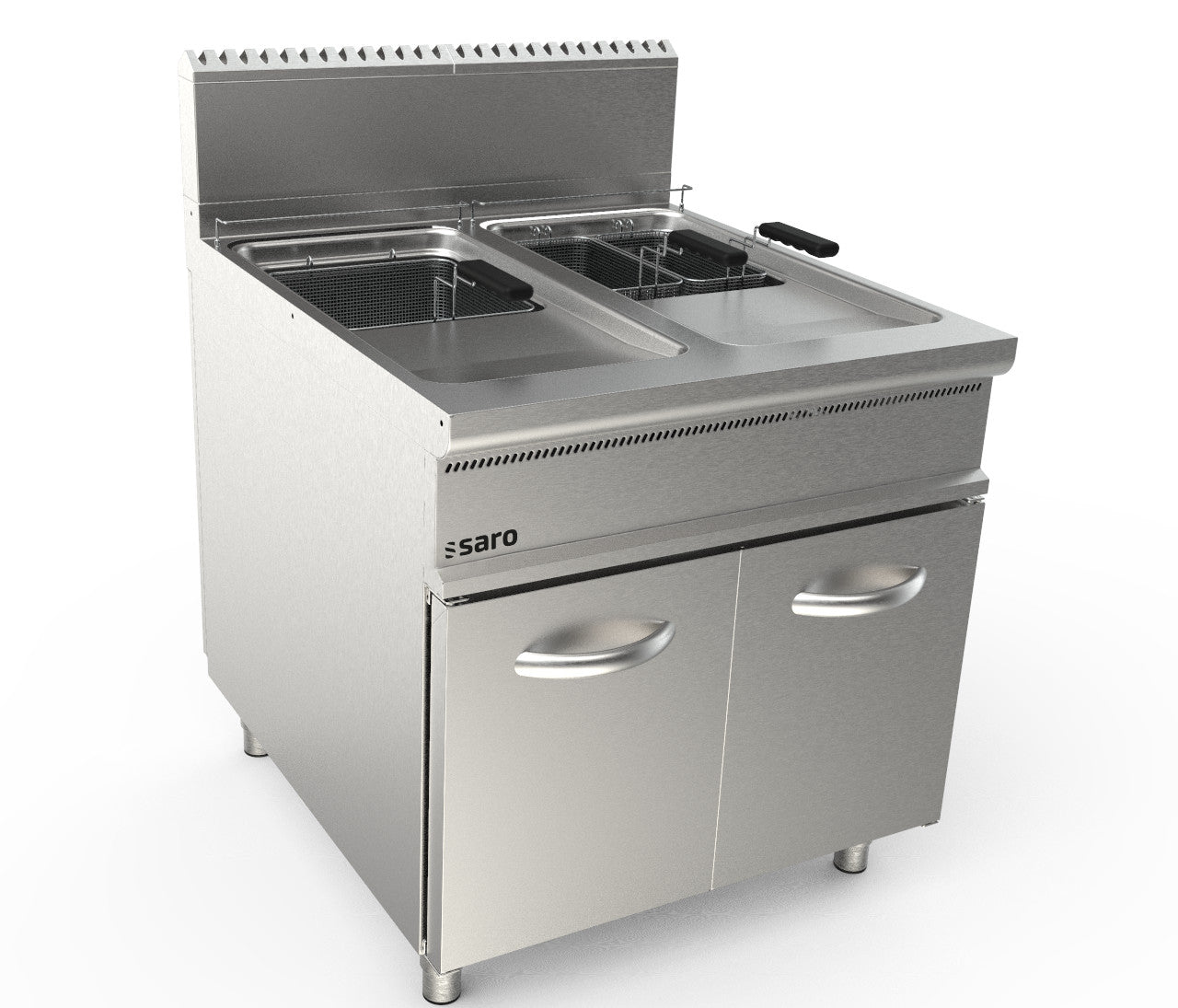 SARO Gasfritteuse 2 x 22 Liter, Modell LQ/FLG2V22
