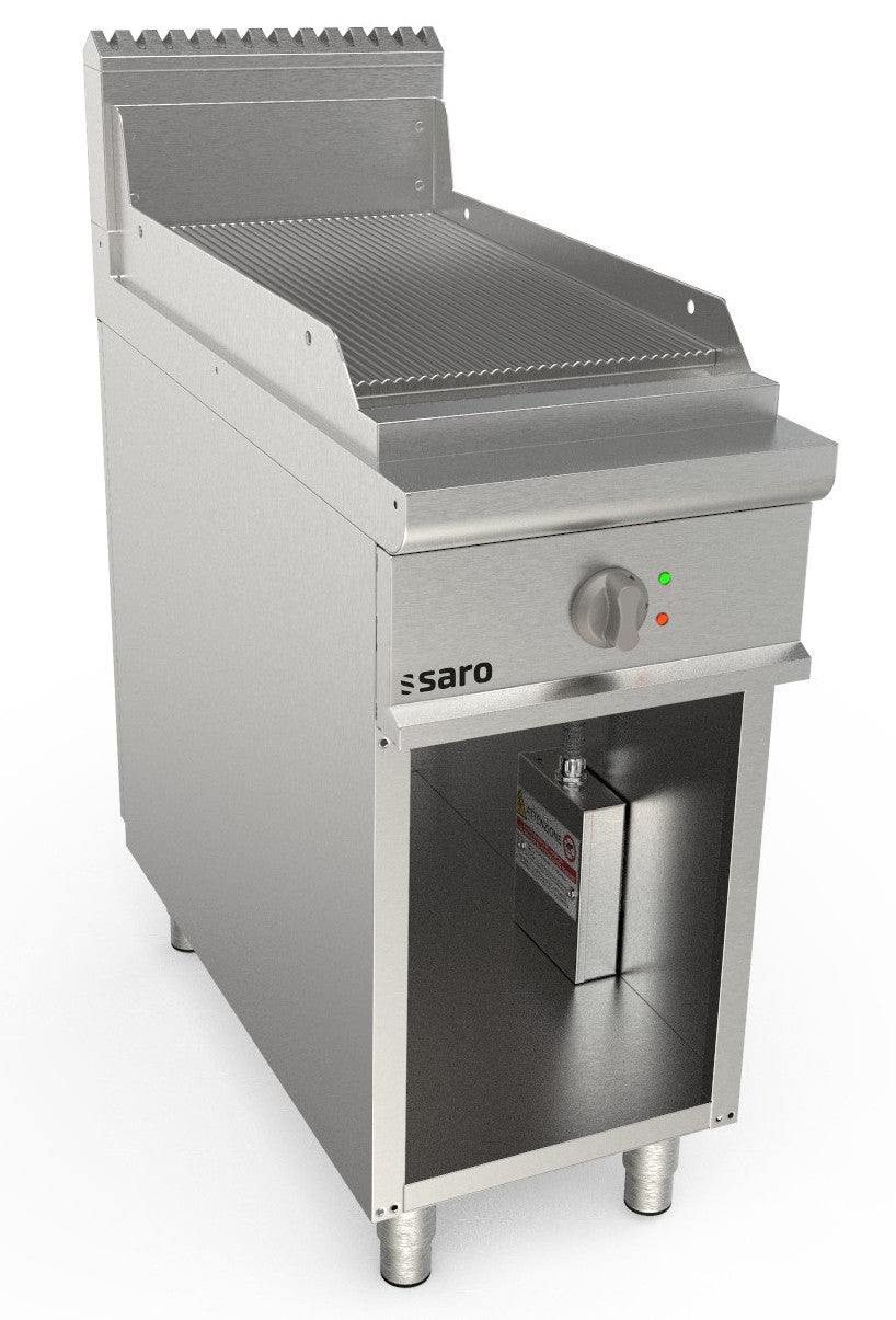 SARO Elektrogriddleplatte, Standg., gerillt, LQ/FTE2BAR