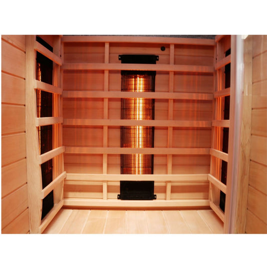 Dewello Infrarotkabine MILTON VOLLSPEKTRUM 90x90 bei TroniTechnik