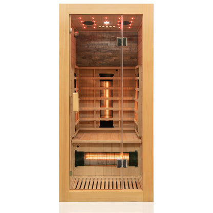 Dewello Infrarotkabine MILTON VOLLSPEKTRUM 90x90 bei TroniTechnik