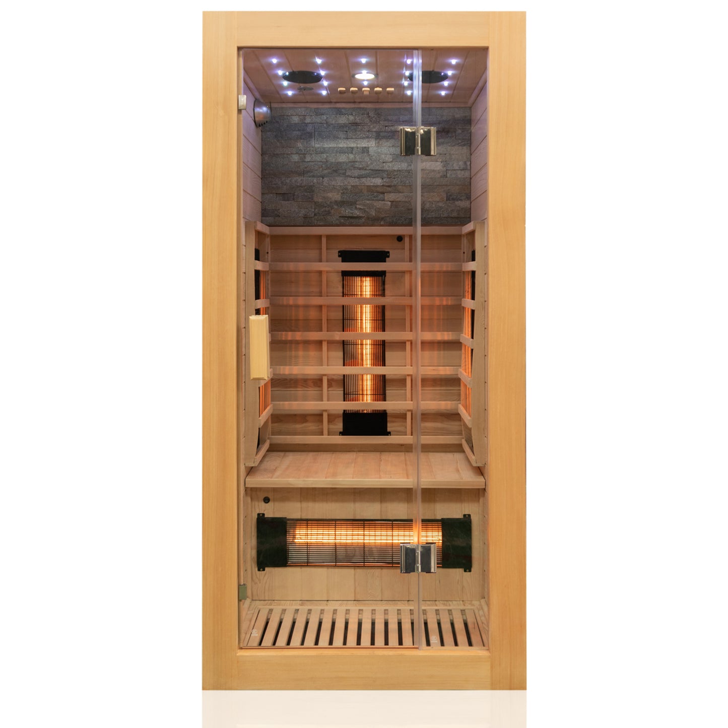 Dewello Infrarotkabine MILTON VOLLSPEKTRUM 90x90 bei TroniTechnik
