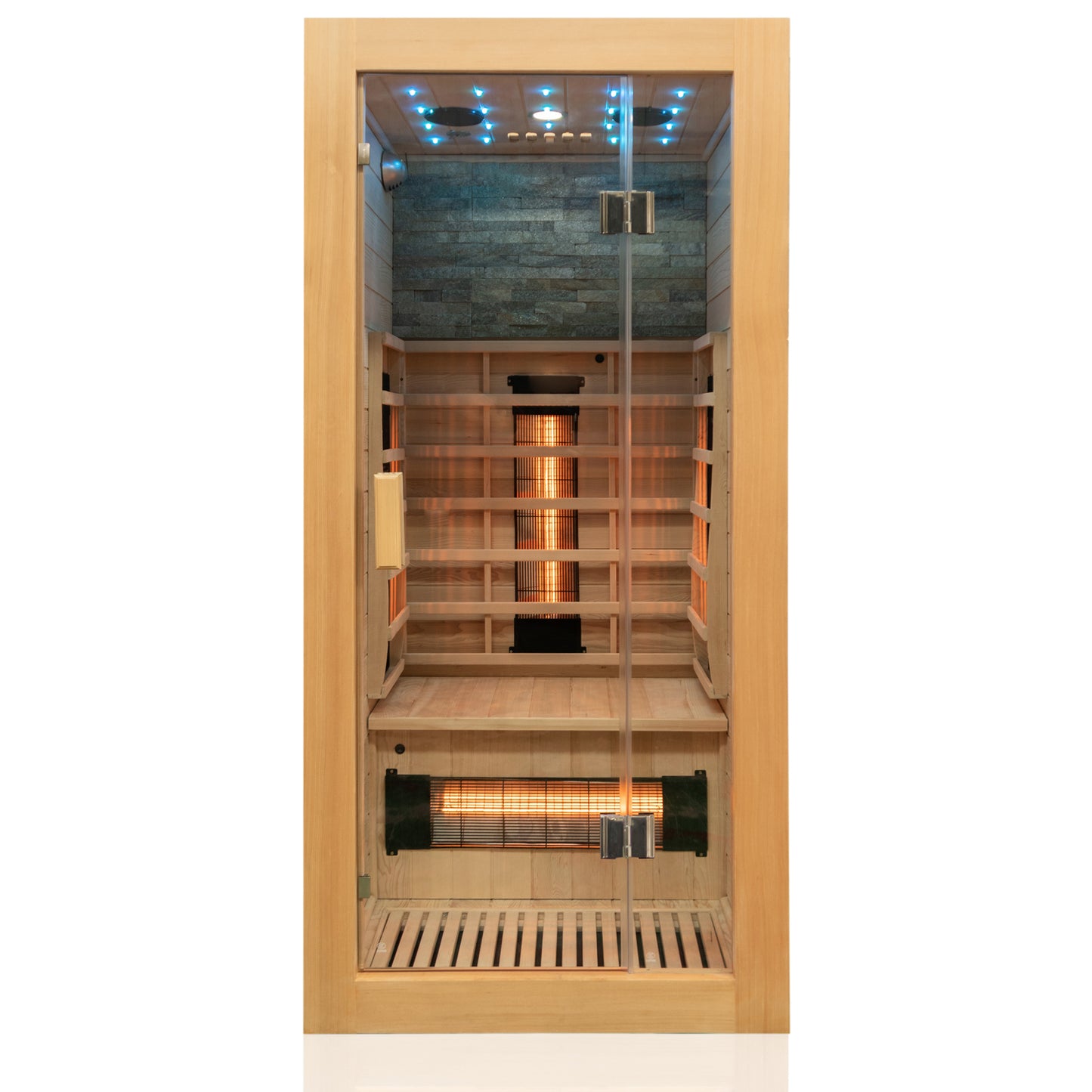 Dewello Infrarotkabine MILTON VOLLSPEKTRUM 90x90 bei TroniTechnik