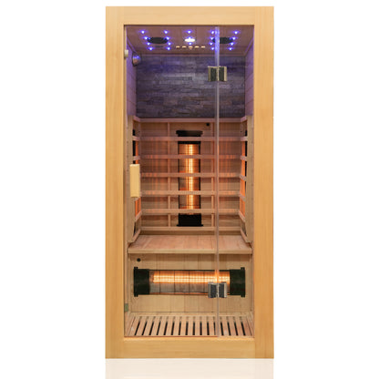 Dewello Infrarotkabine MILTON VOLLSPEKTRUM 90x90 bei TroniTechnik