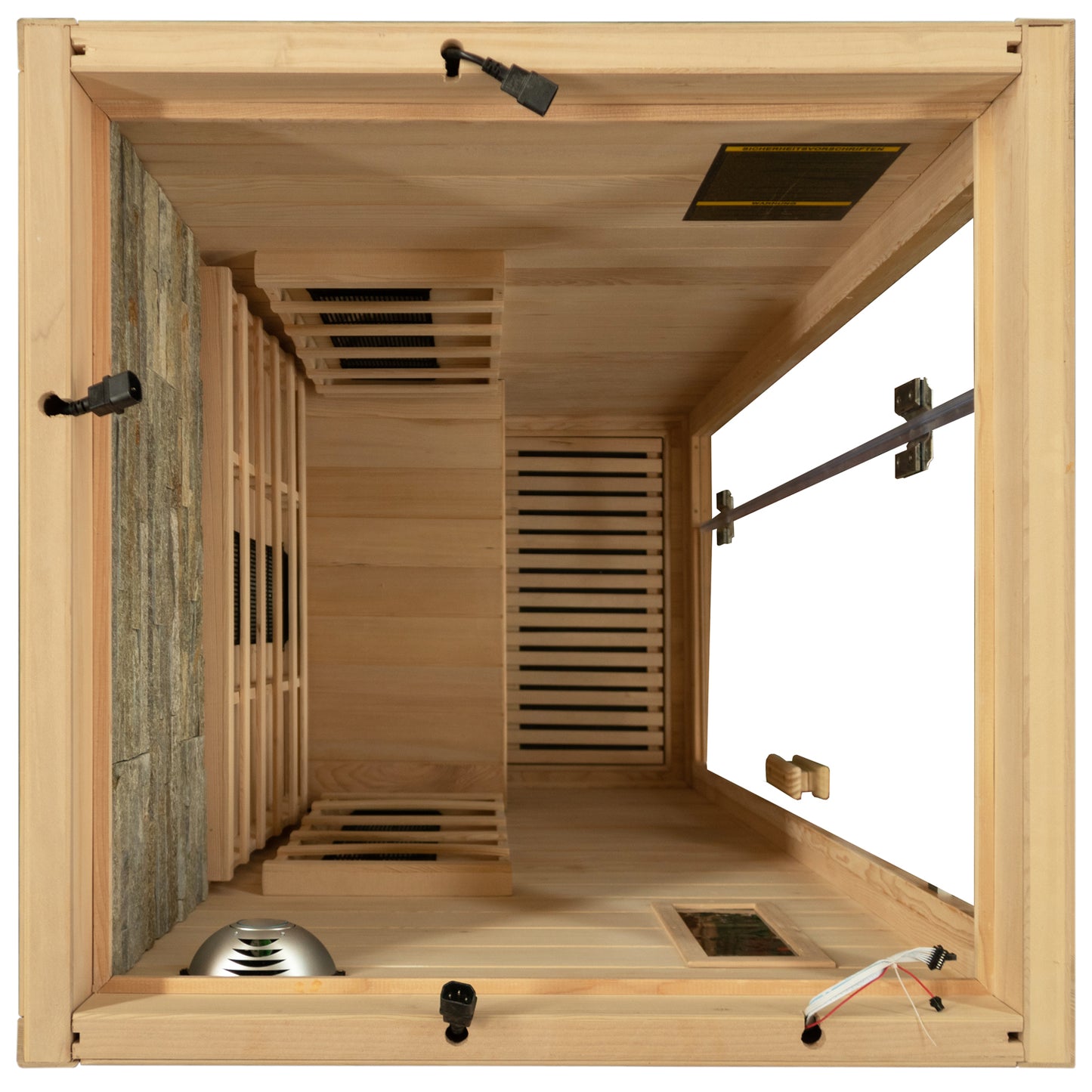 Dewello Infrarotkabine MILTON VOLLSPEKTRUM 90x90 bei TroniTechnik