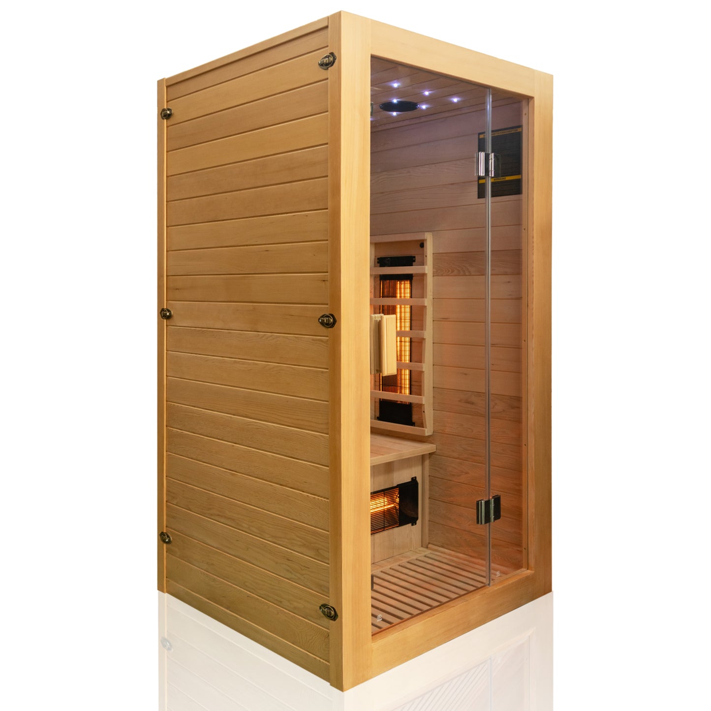 Dewello Infrarotkabine MILTON VOLLSPEKTRUM 90x90 bei TroniTechnik